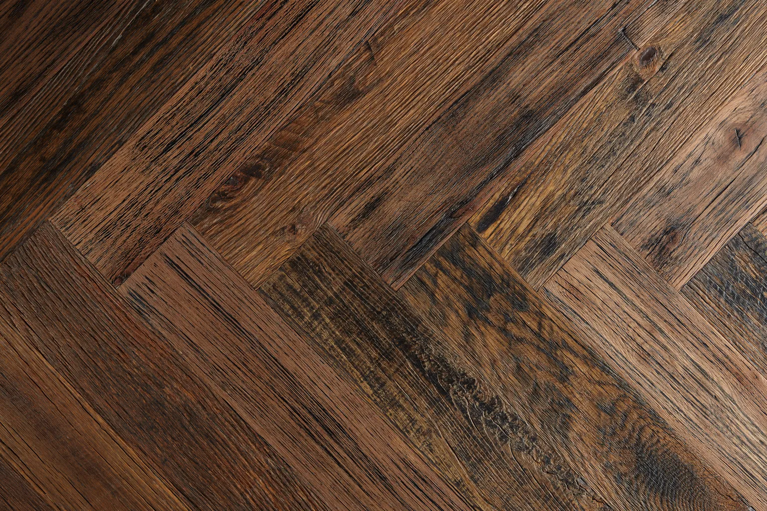 Oak Sky, Herringbone American Reclaimed floor