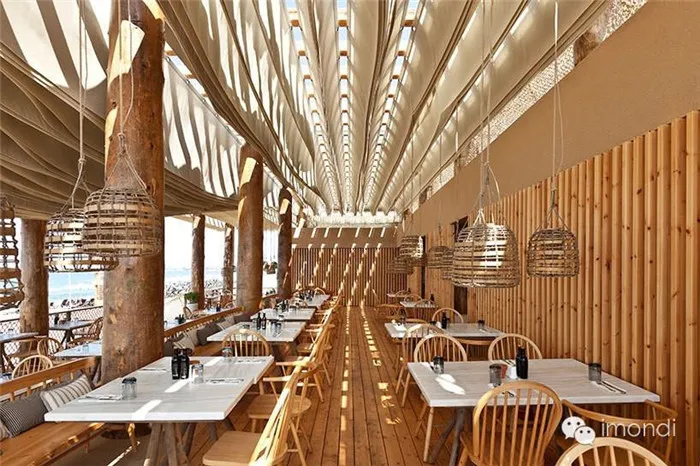 K-studio Constructs Timber Beach-side Barbouni Restaurant